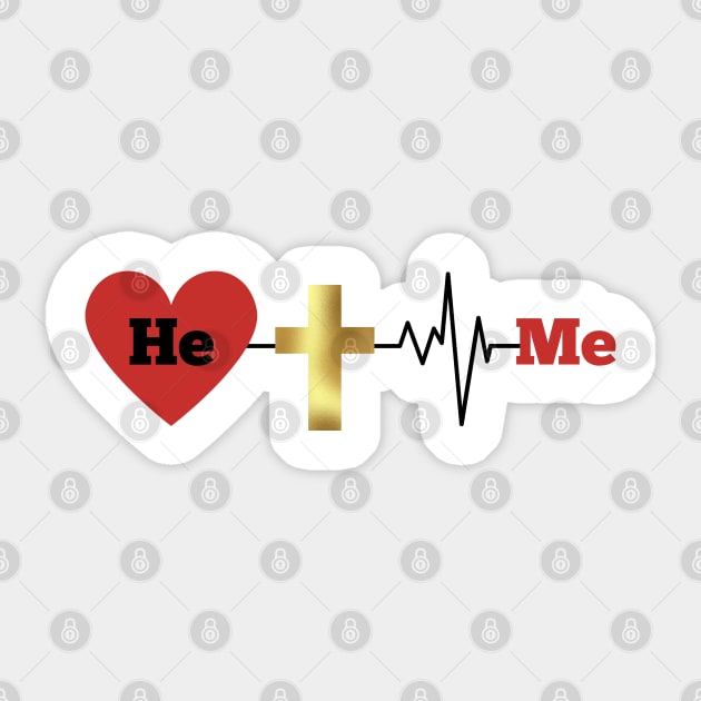 He, Me - Divine Love and Sacrifice Sticker by Rox